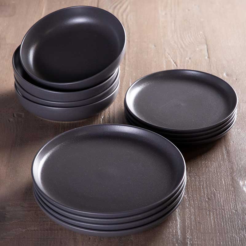 Pacifica Salad Plates, Set of 4 (Grey)